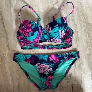 Xhilaration Tropical Bikini Set